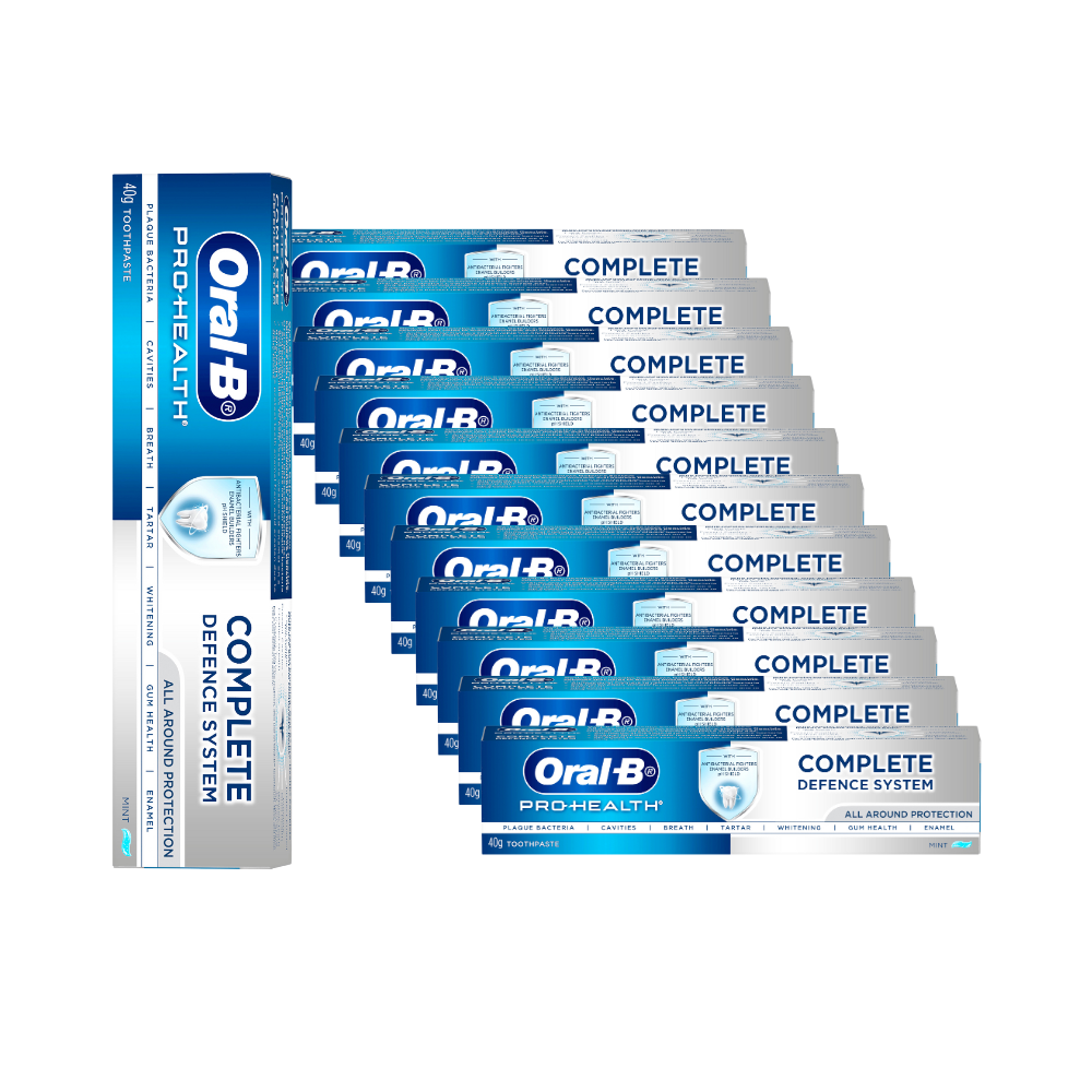 12 x Oral-B Pro Health Advanced Complete Defence System All Around Protection Toothpaste 40G