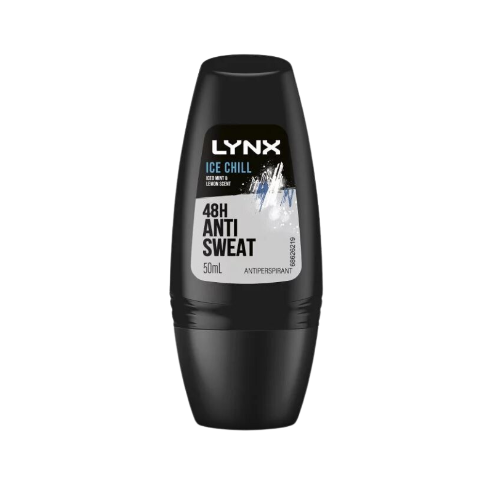 6 x Lynx Antiperspirant Roll On Deodorant Ice Chill 50mL