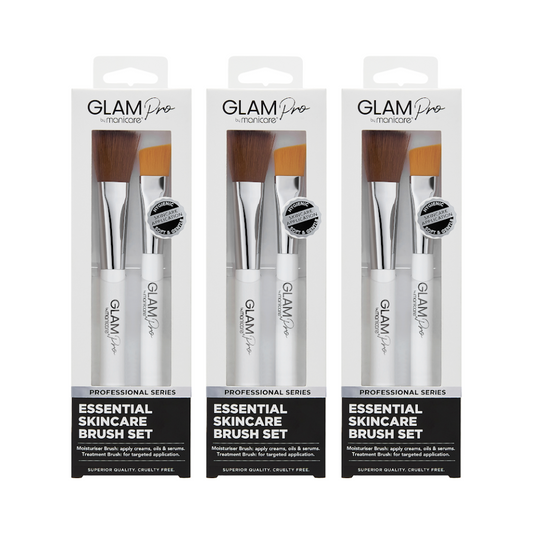 3 x Manicare Glam Pro Essential Skin Care Brush Set