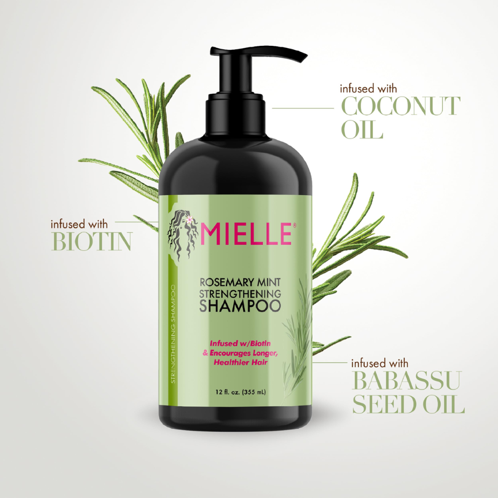 Mielle Rosemary Mint Scalp & Hair Strengthening Shampoo 355mL