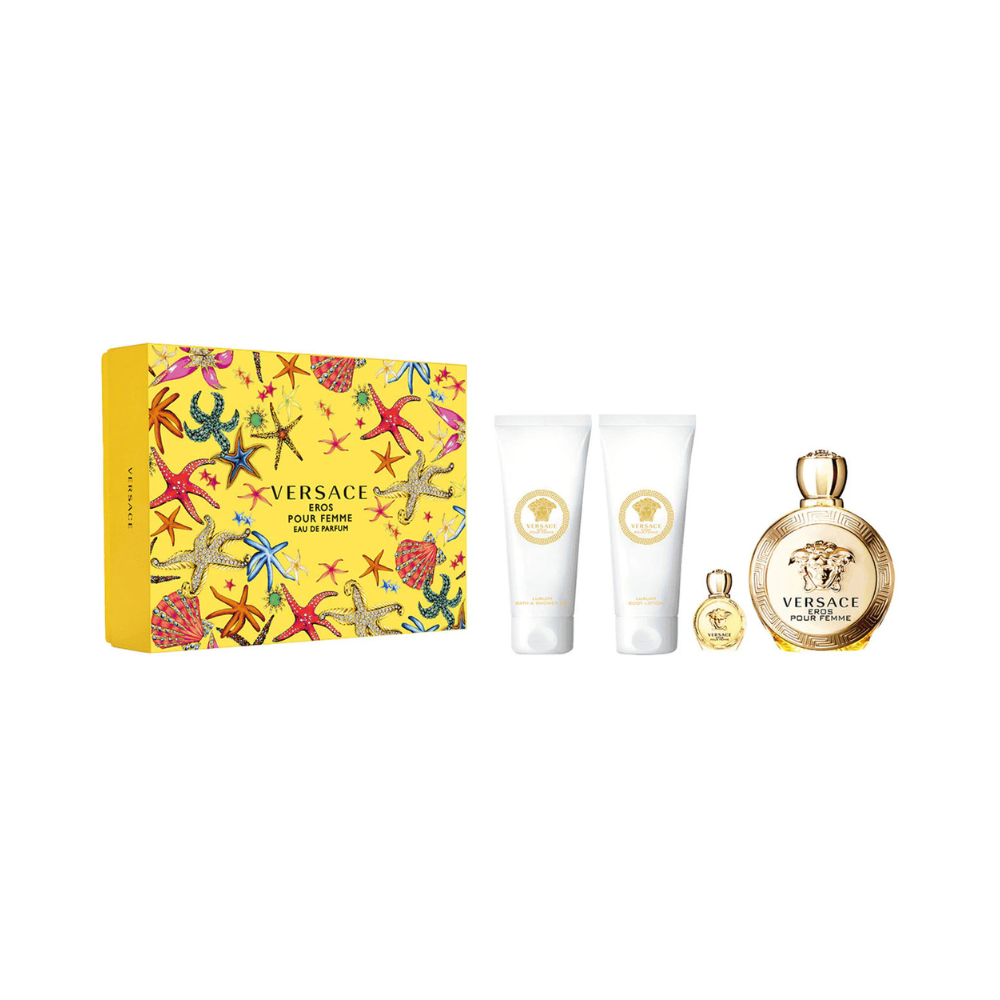 Versace Eros Pour Femme 4 Piece Fragrance Gift Set