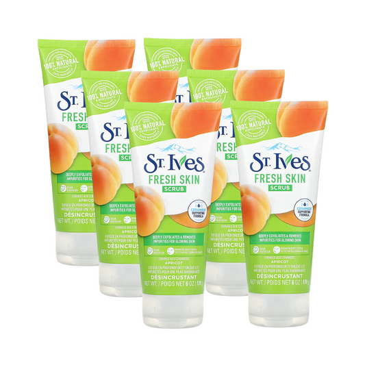 6 x St Ives Fresh Skin Apricot Scrub 170g