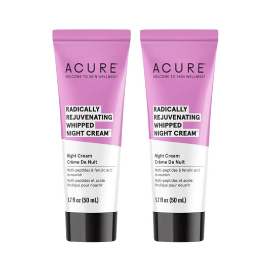 2 x ACURE Radically Rejuvenating Whipped Night Cream 50mL