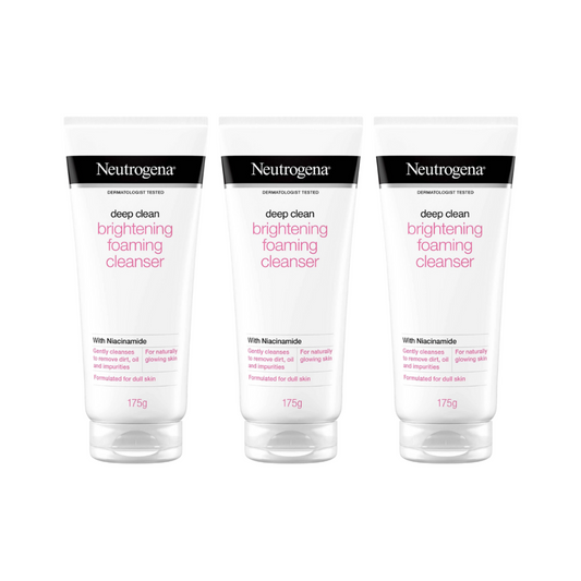 3 x Neutrogena Deep Clean Brightening Foaming Cleanser 175g