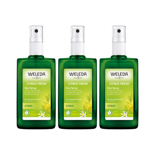 3 x Weleda Deodorant Spray Citrus Fresh 100mL