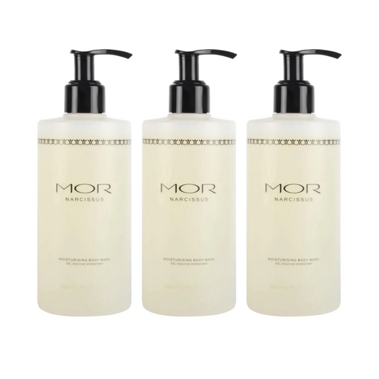 3 x MOR Narcissus Moisturising Body Wash 300mL