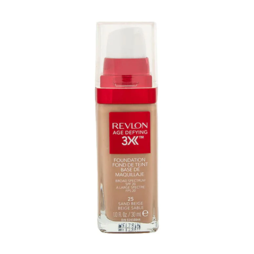 2 x Revlon Age Defying 3X Foundation 30mL - 25 Sand Beige