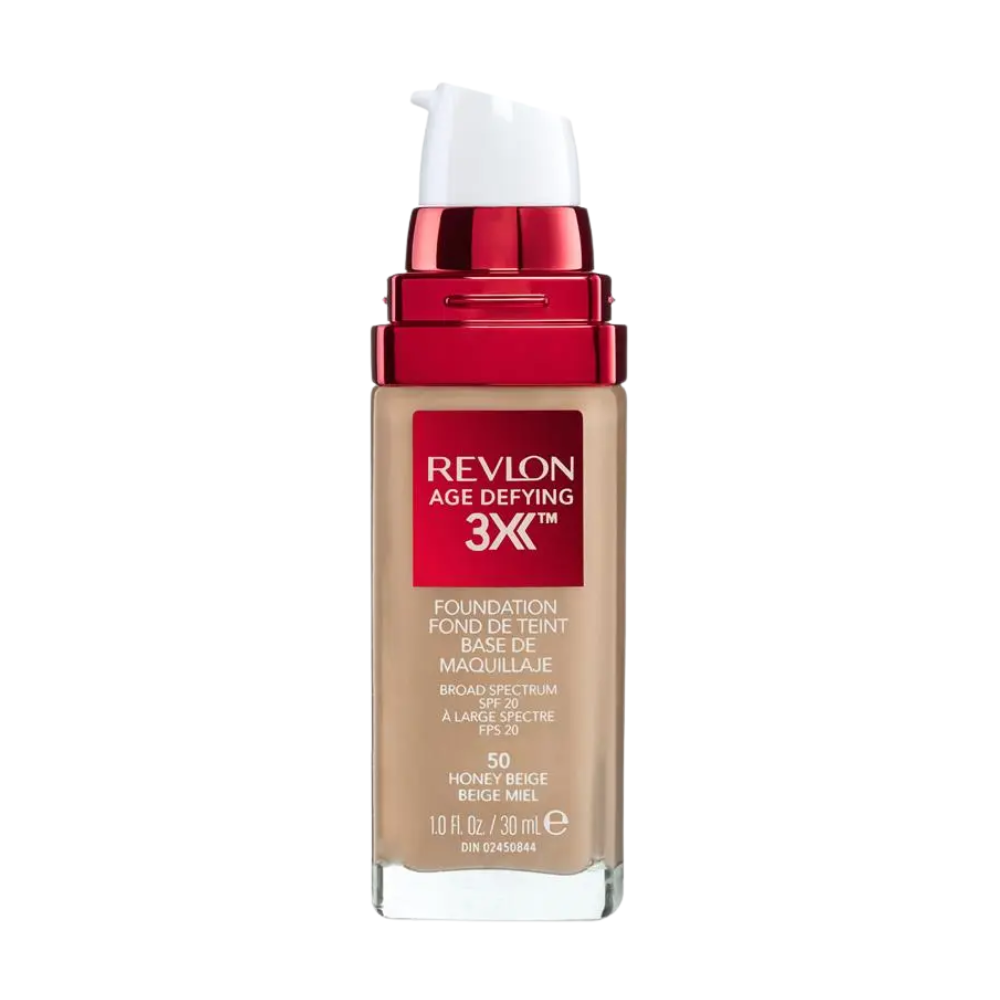 2 x Revlon Age Defying 3X Foundation 30mL - 50 Honey Beige