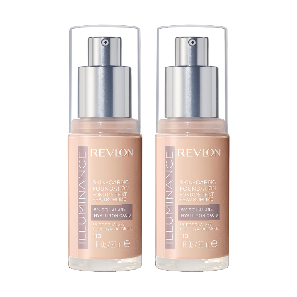 2 x Revlon Illuminance Skin-Caring Foundation 30mL - 113 Ivory Beige