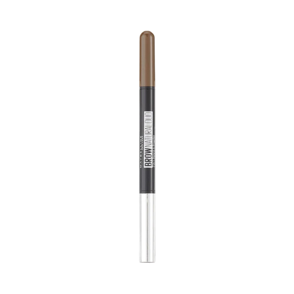 3 x Maybelline Brow Natural Duo 2 In 1 Pencil And Powder 0.65g - Brown