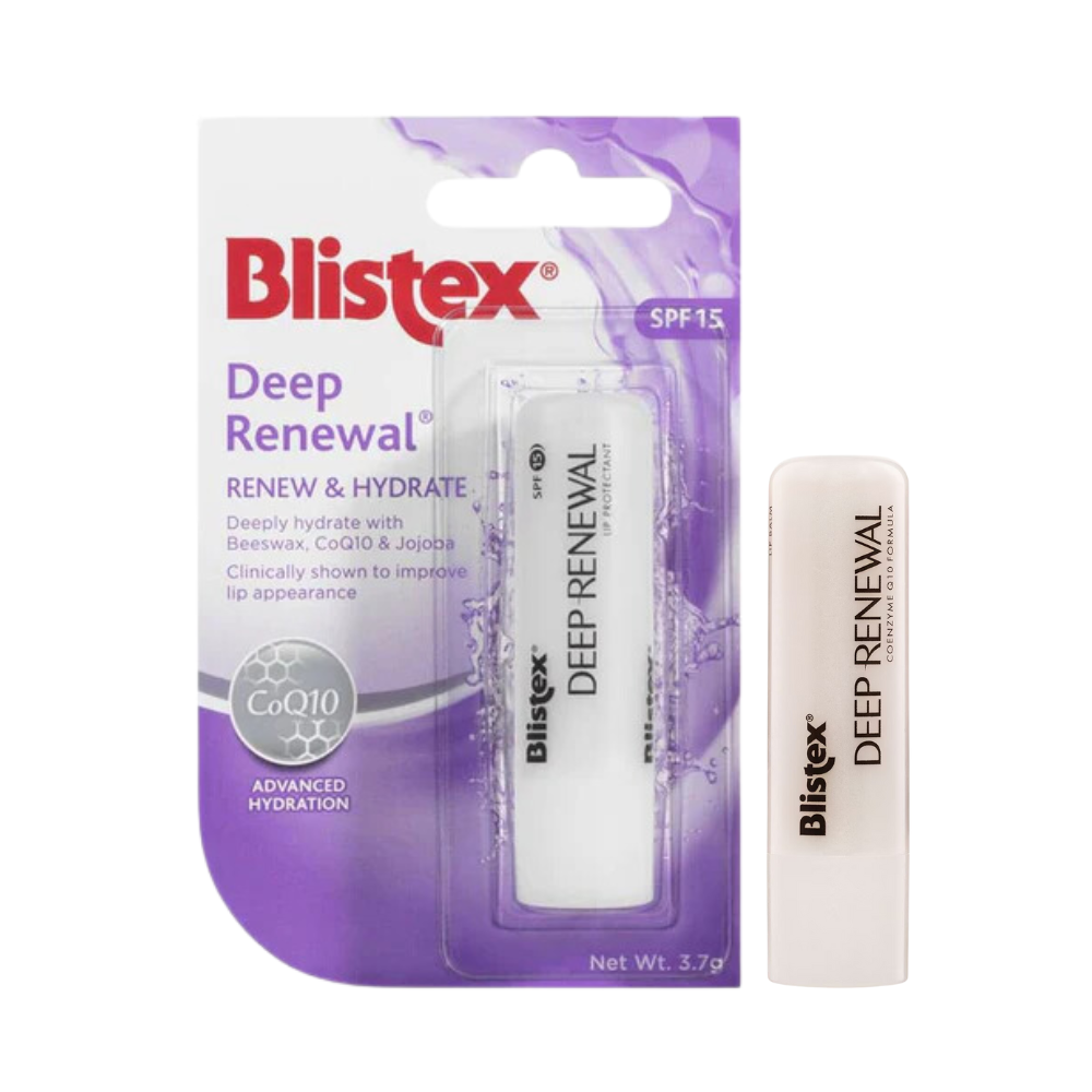 6 x Blistex Deep Renewal Lip Balm SPF25 Renew And Hydrate Advanced Hydration 3.7g