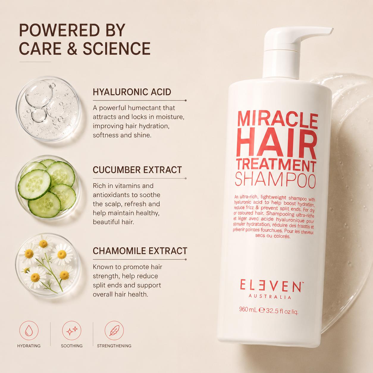 Eleven Australia Miracle Hair Treatment Shampoo 960mL