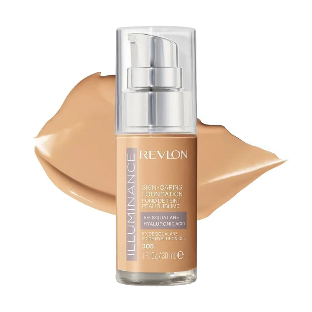 2 x Revlon Illuminance Skin-Caring Foundation 30mL - 305 Medium Sand