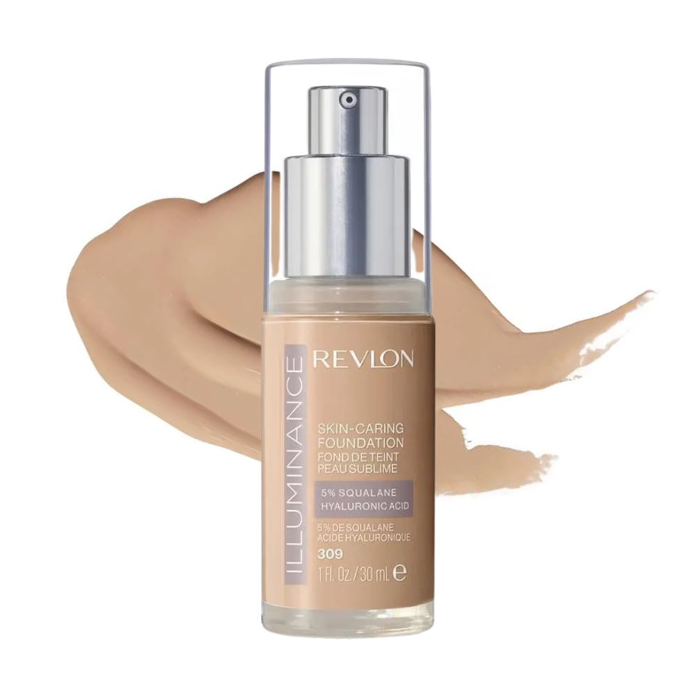 2 x Revlon Illuminance Skin-Caring Foundation 30mL - 309 Toasted Beige