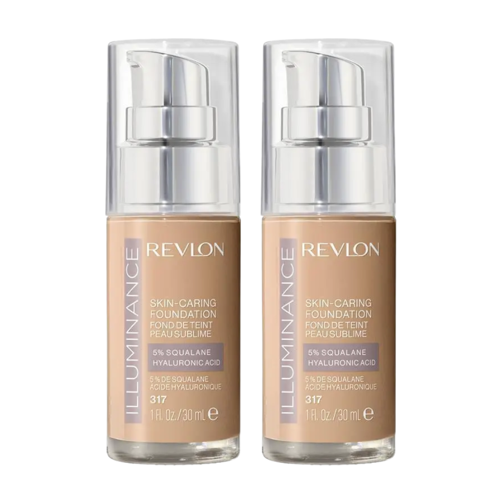 2 x Revlon Illuminance Skin-Caring Foundation 30mL - 317 Tan Sand