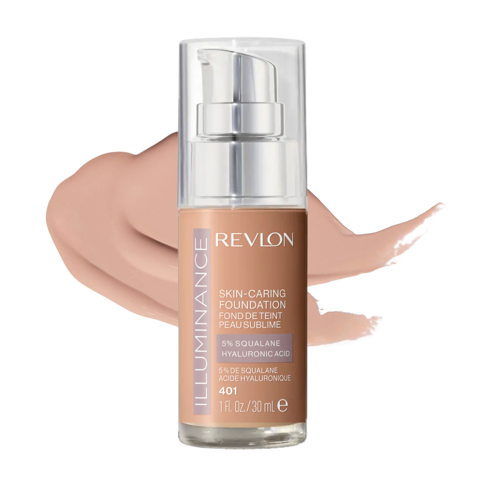 2 x Revlon Illuminance Skin-Caring Foundation 30mL - 401 Light Coffee
