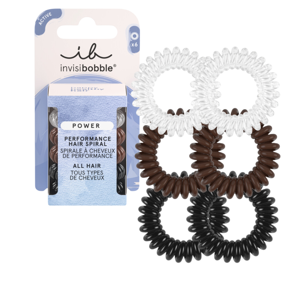 Invisibobble Power Performance Spiral Hair Ties 6Pk - Simply The Best