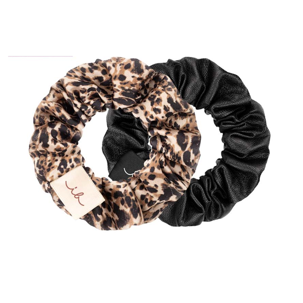 Invisibobble Sprunchie Slim Premium Spiral Scrunchie 2Pk - Leo Is The New Black