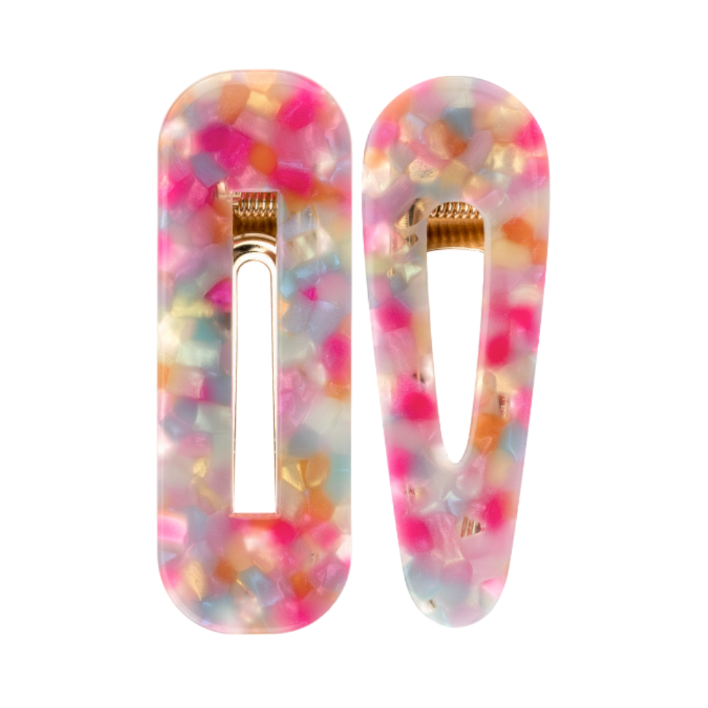 Invisibobble Clipstar Au Soleil Stylish Hair Clip 2Pk - Dazzling Wave