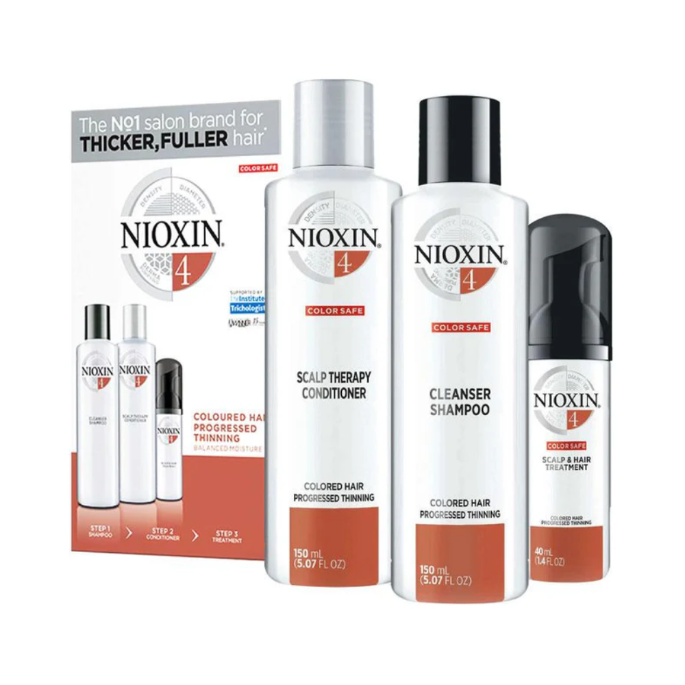 Nioxin System 4 Trial Kit - Colored Hair With Progressed Thinning