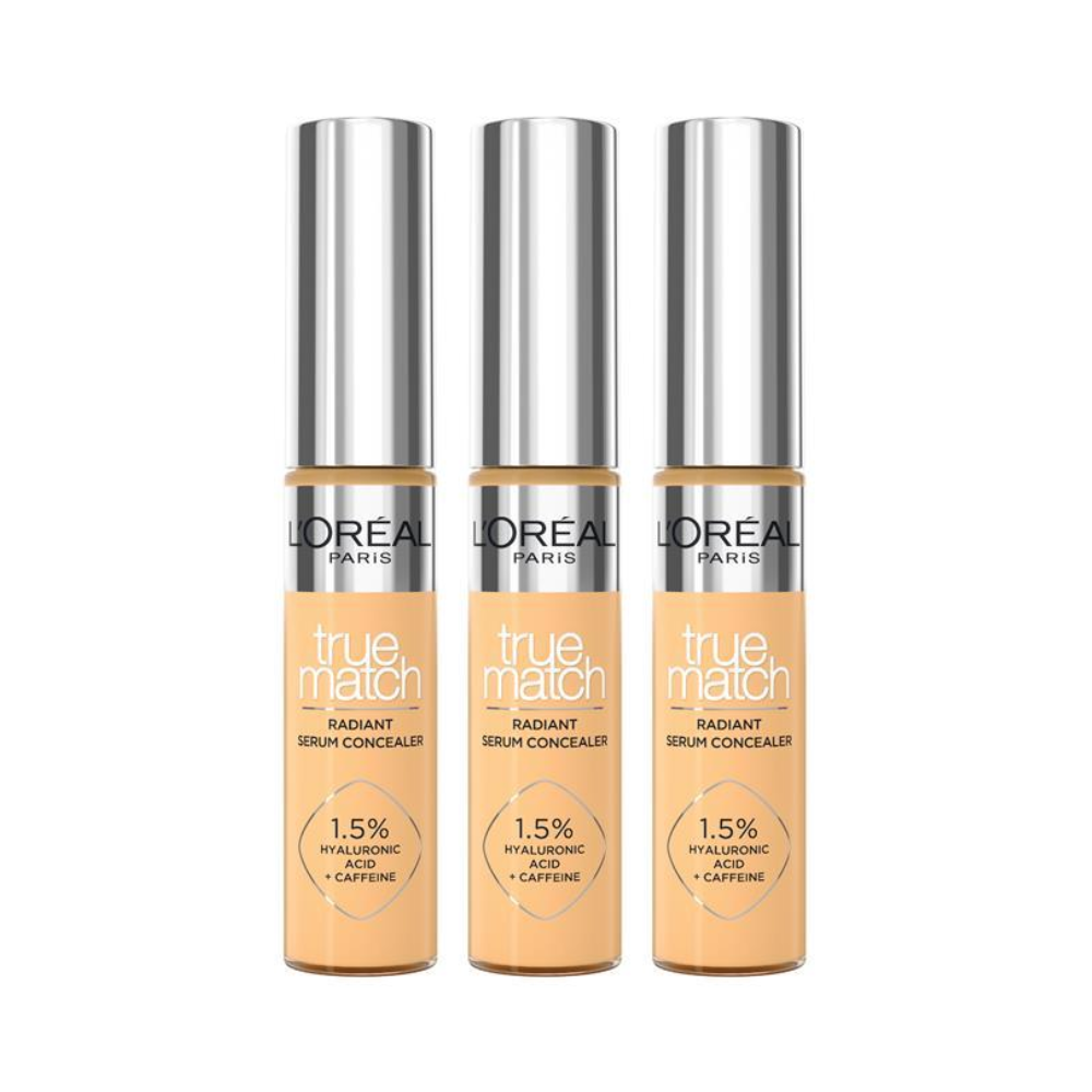 3 x L'Oreal Paris True Match Radiant Serum Concealer 11mL - 6N