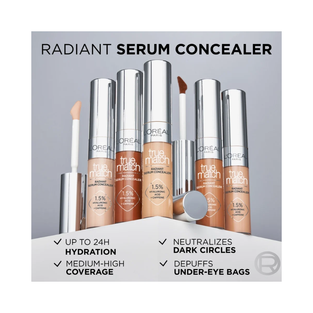 3 x L'Oreal Paris True Match Radiant Serum Concealer 11mL - 5D