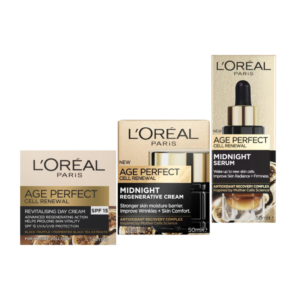 L'Oreal Paris Age Perfect Cell Renewal Midnight Skin Care Trio