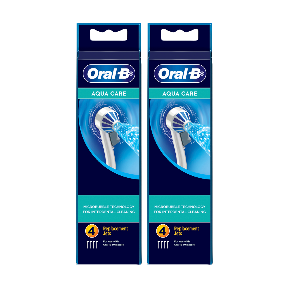 2 x Oral-B Irrigator AquaCare Replacement Jets 4Pk