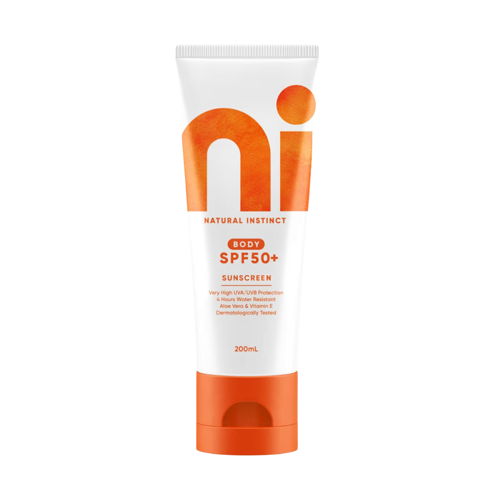 Natural Instinct Clean Body Sunscreen 200mL & Tinted Fluid Face Sunscreen 70mL SPF 50+ Duo