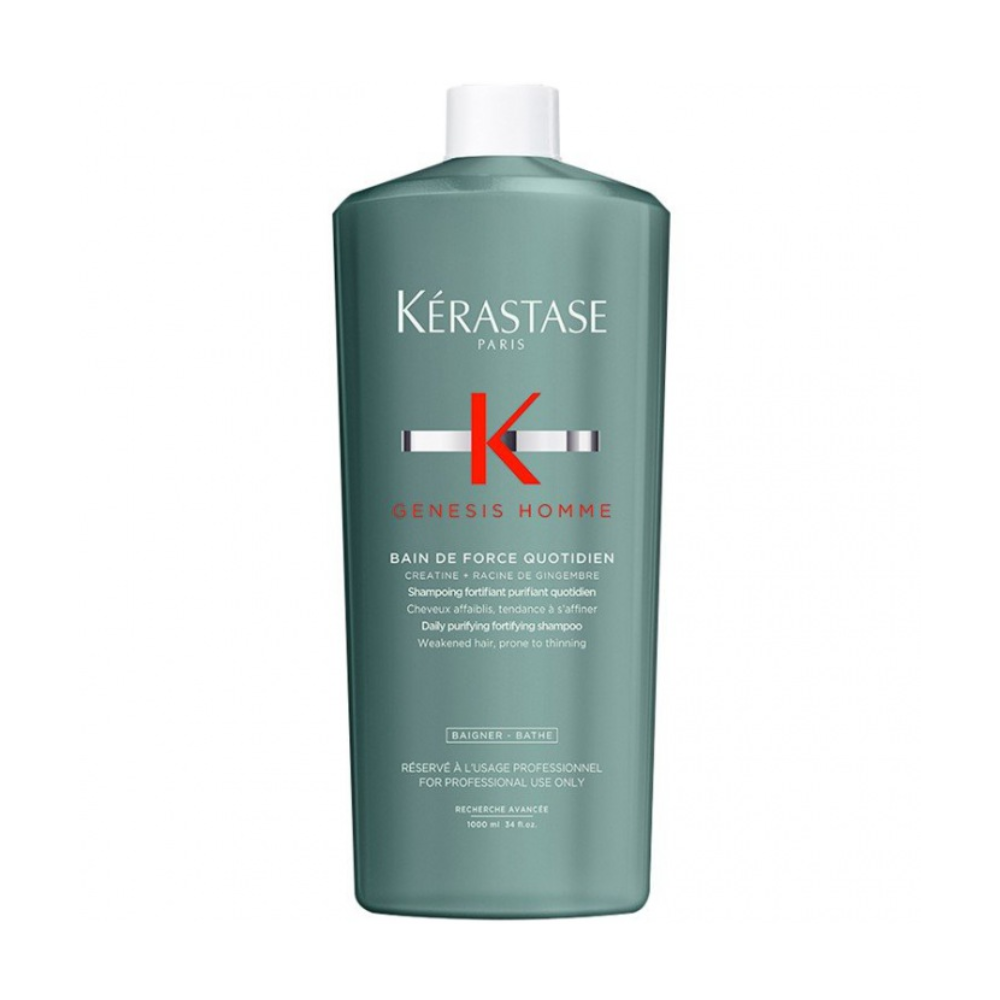Kerastase Genesis Homme Bain De Force Quotidien Shampoo 1 Litre (1000mL)