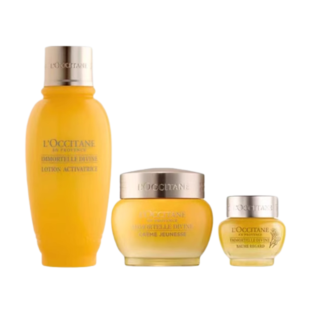 L'Occitane Immortelle Divine Collection 3 Piece Gift Set