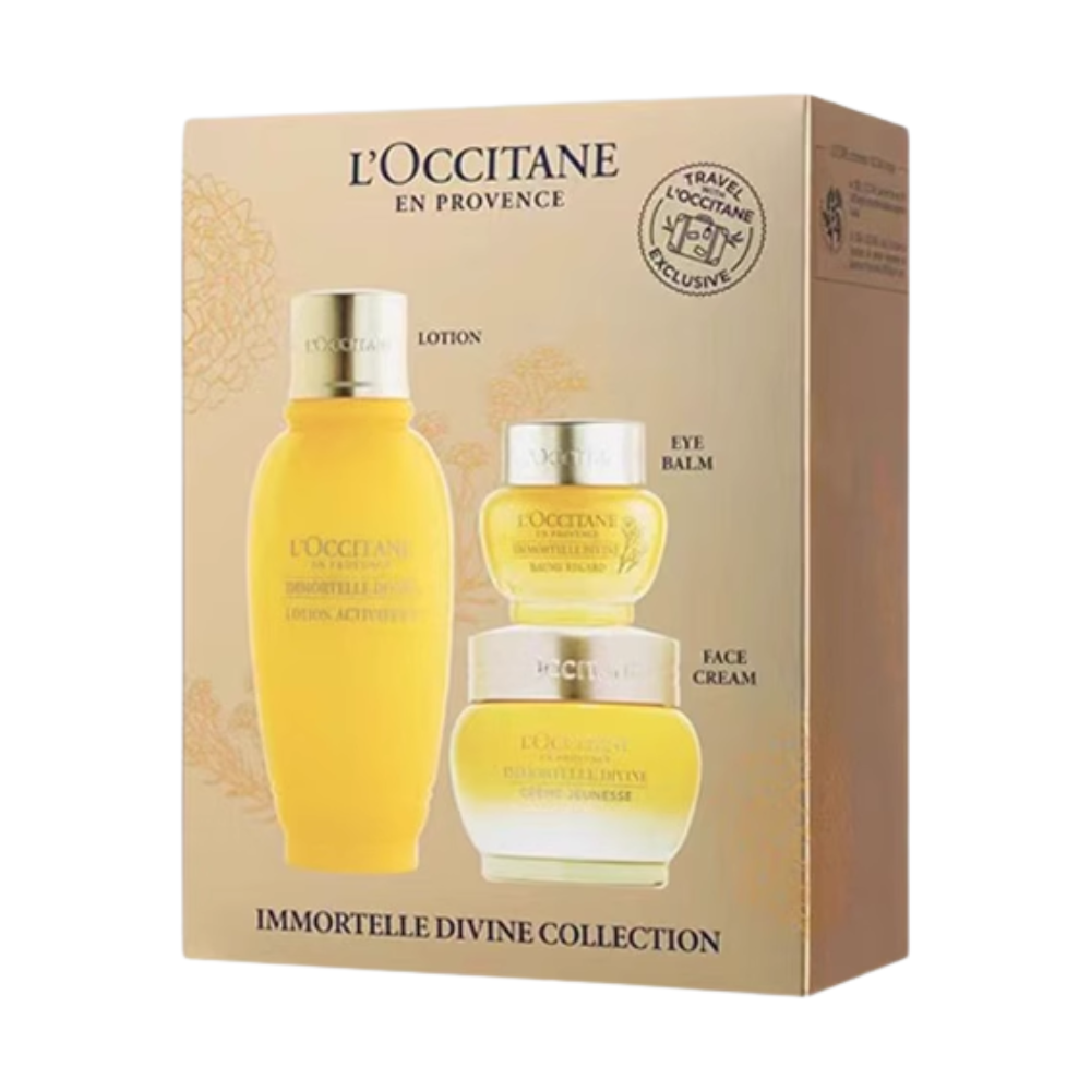 L'Occitane Immortelle Divine Collection 3 Piece Gift Set