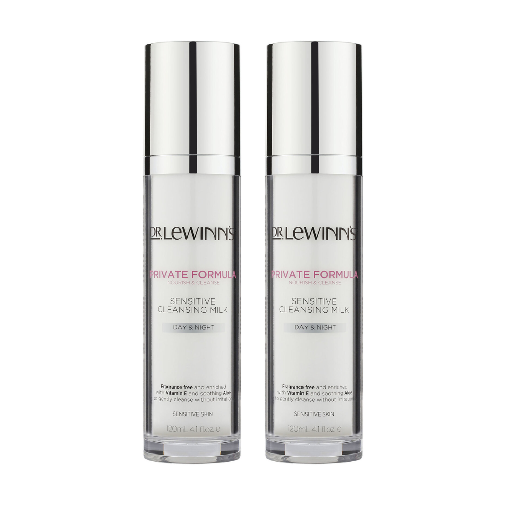 2 x Dr LeWinn's Day & Night Sensitive Cleansing Milk 120mL
