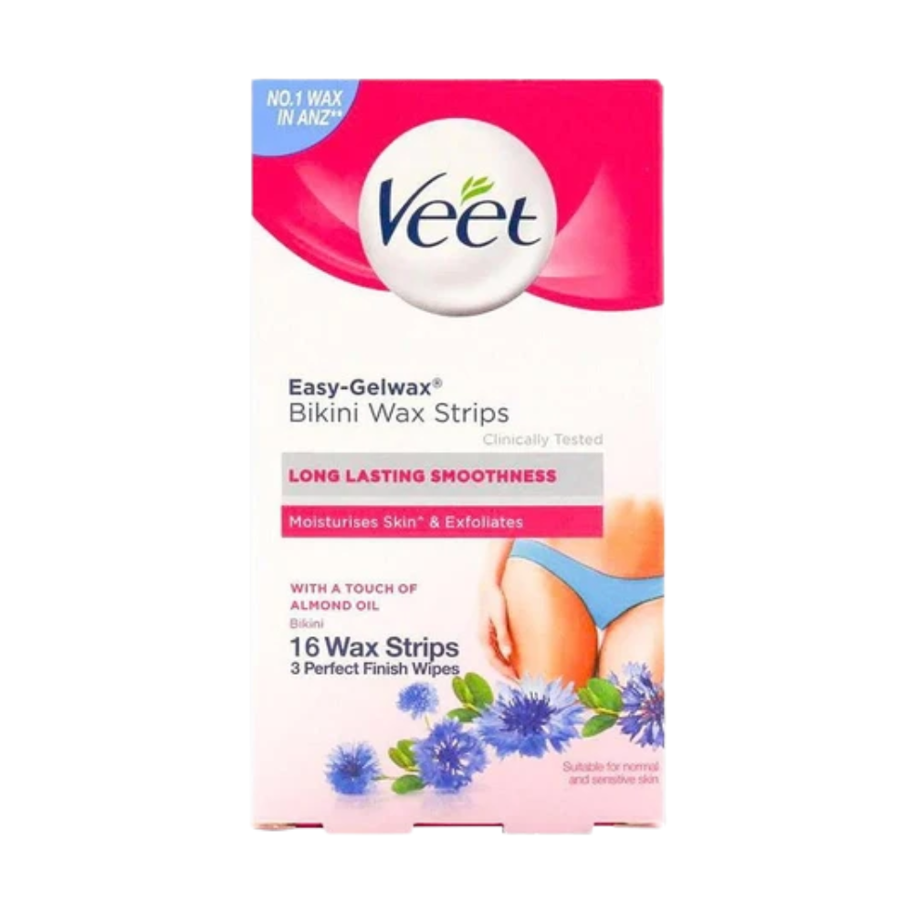 12 x Veet Easy-Gel Bikini Wax Strips 16 Pack