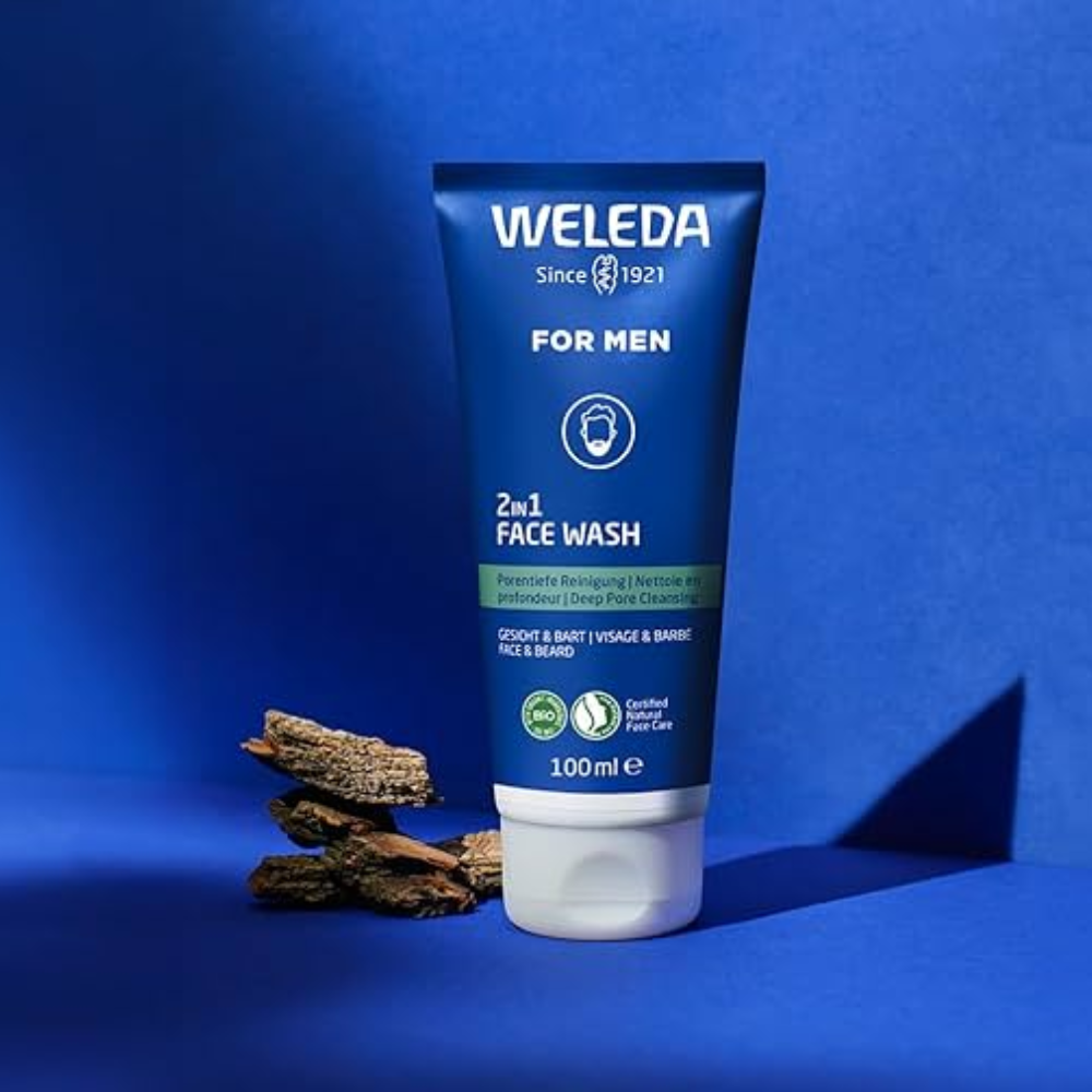 3 x Weleda Men 2 in 1 Face Wash 100mL