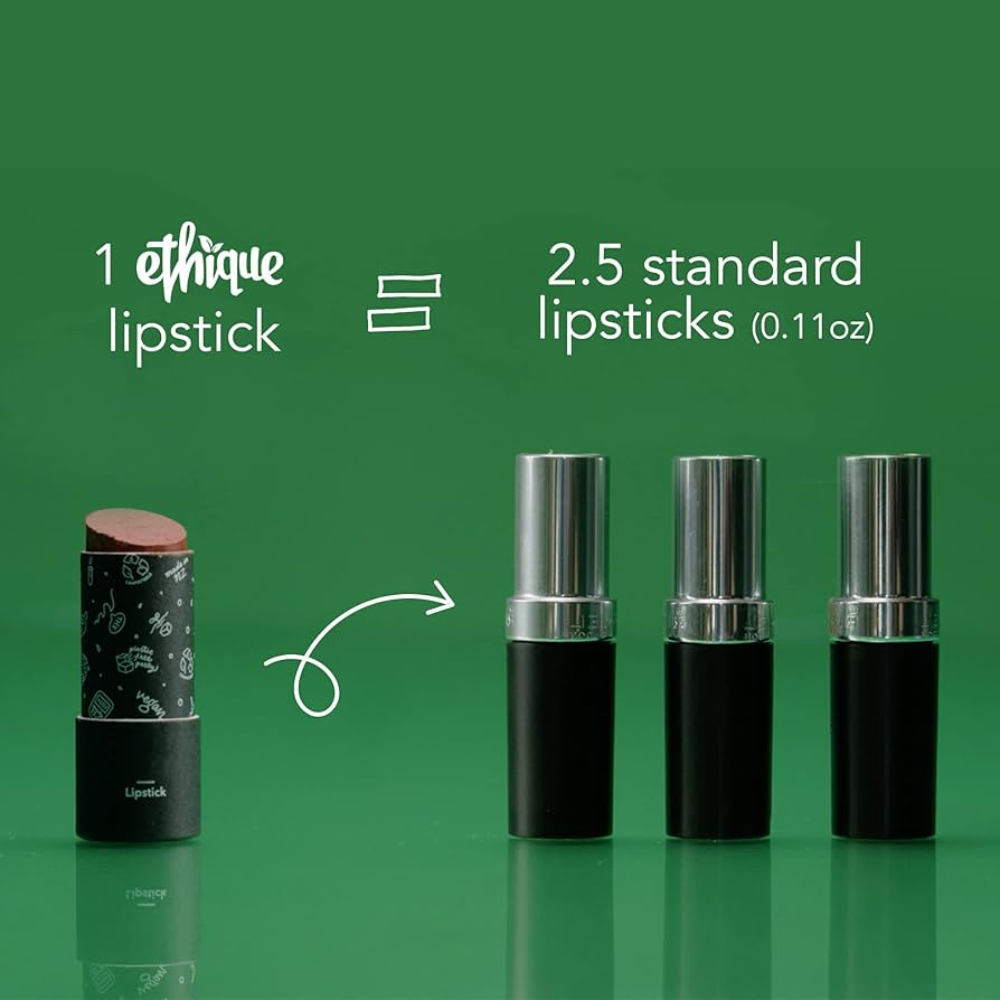 2 x ETHIQUE Lipstick 8g - Poppy Ruby Red