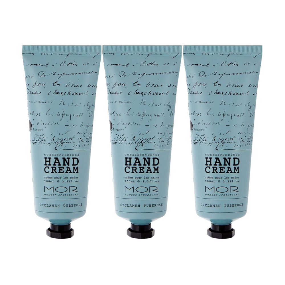 3 x MOR Boutique Correspondence Hand Cream 100mL - Cyclamen Tuberose