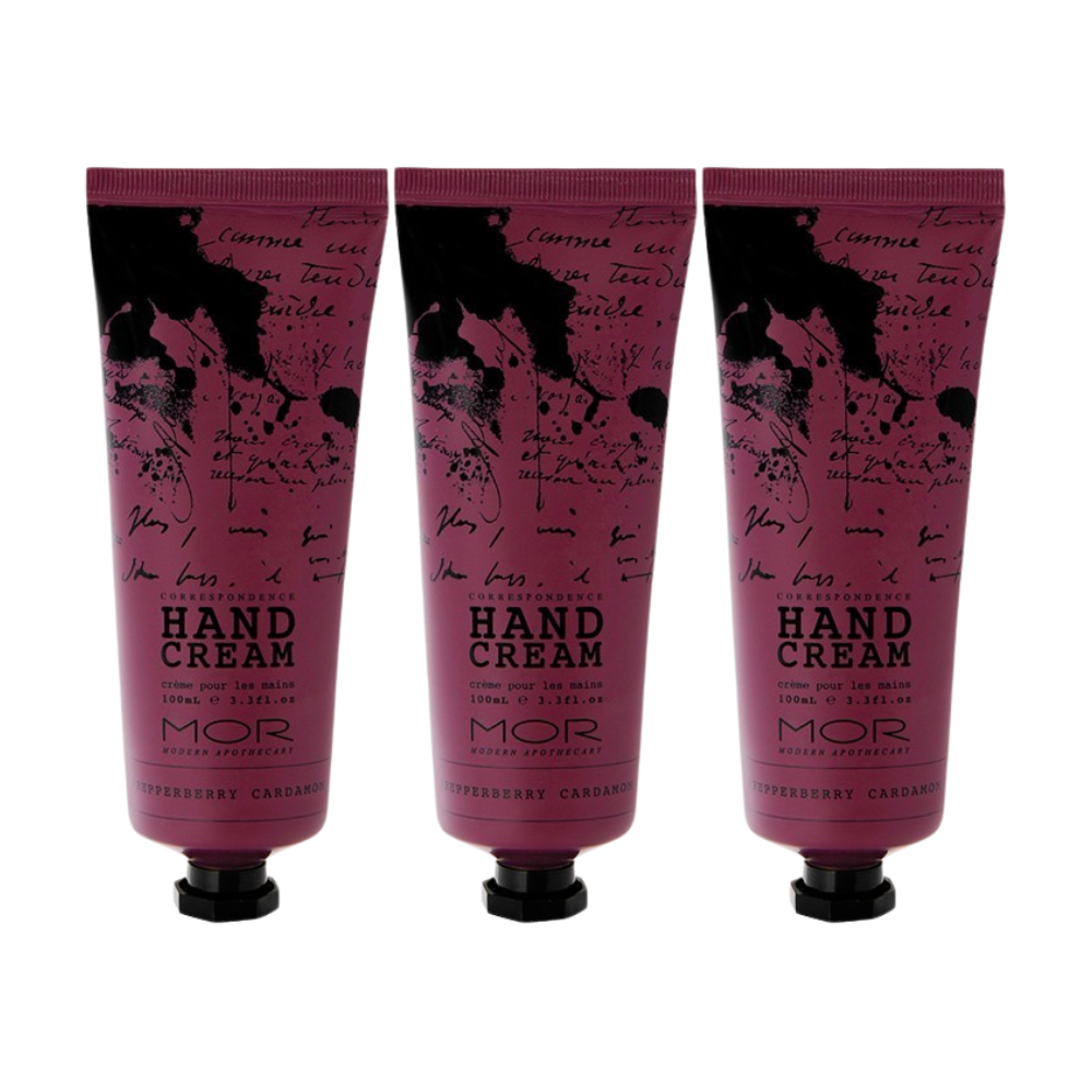 3 x MOR Boutique Correspondence Hand Cream 100mL - Pepperberry Cardamom