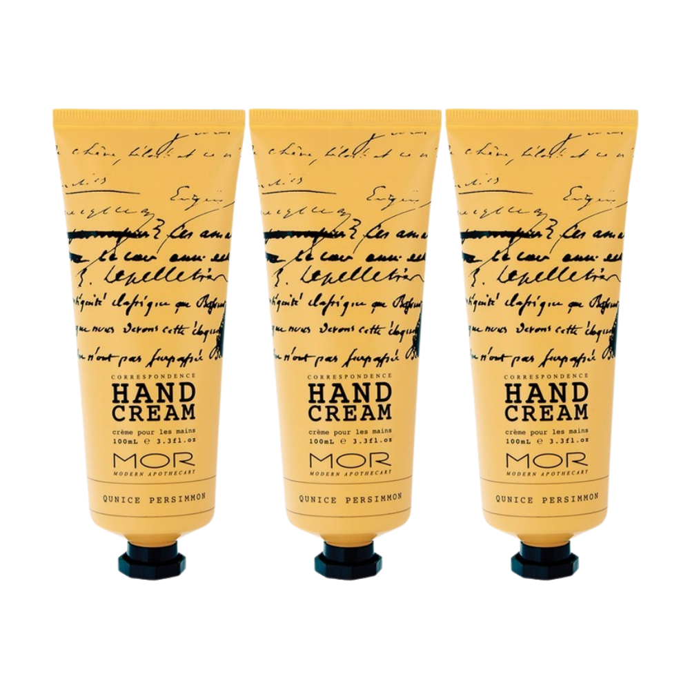 3 x MOR Boutique Correspondence Hand Cream 100mL - Quince Persimmon