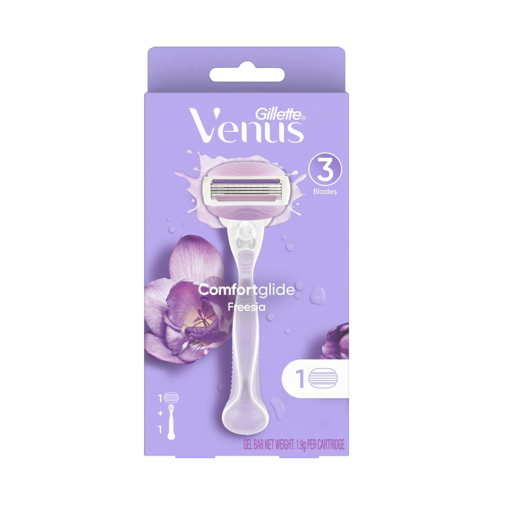 Gillette Venus Comfortglide Freesia Razor + 1 Refill Blade