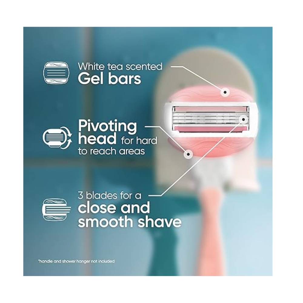 Gillette Venus Comfortglide White Tea Razor + 6 Refill Blades