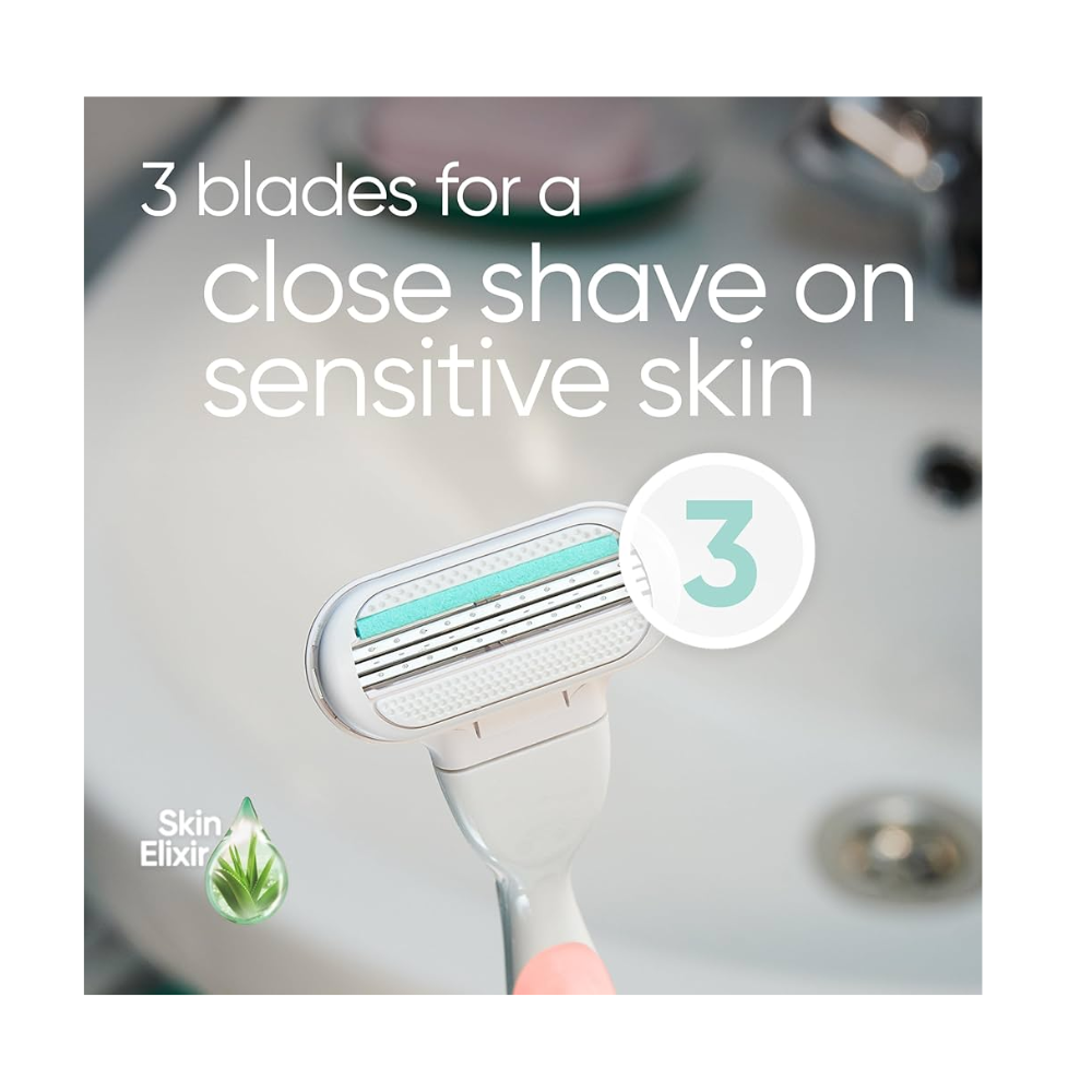 Gillette Venus Deluxe Smooth Sensitive Razor + 2 Refill Blades