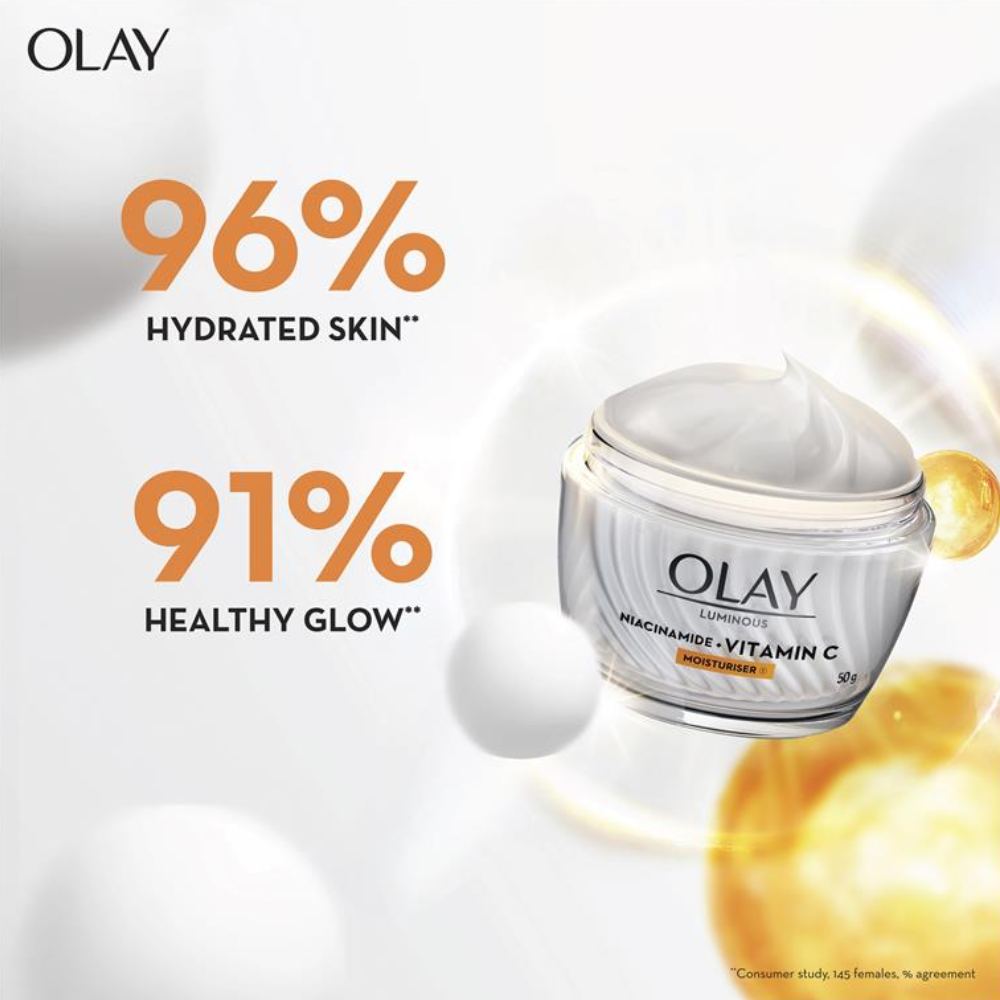 Olay Luminous Niacinamide + Vitamin C Moisturiser & Serum Set