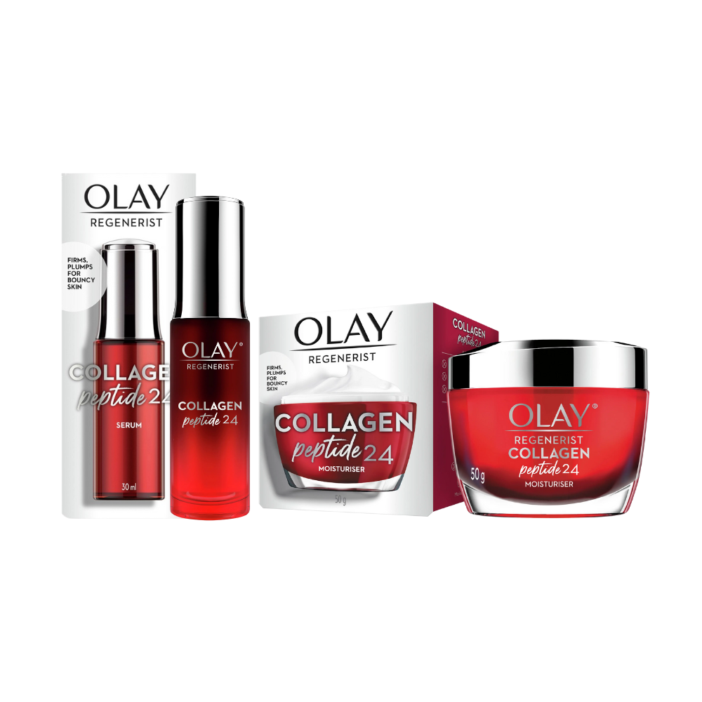 Olay Regenerist Collagen Peptide 24 Moisturiser & Serum Set