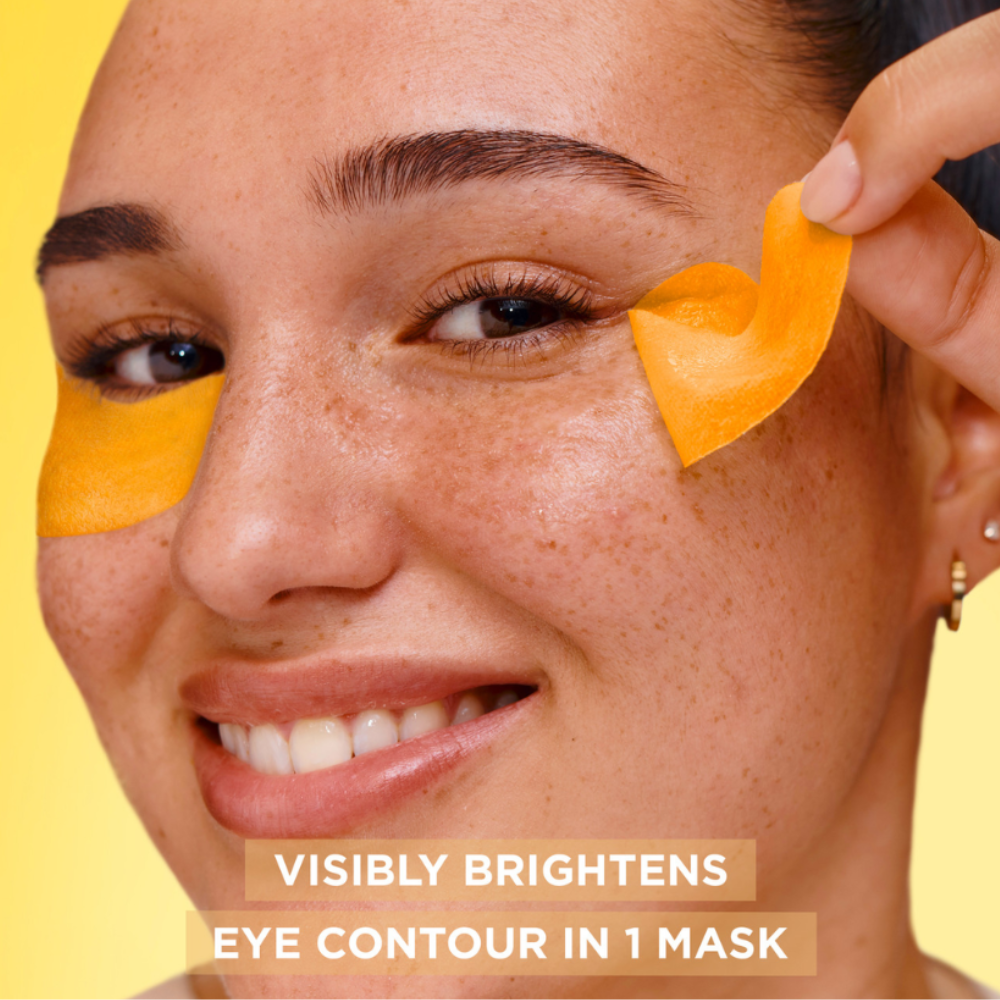20 x Garnier Skin Active Brightening & Glow Boosting Vitamin C Eye Mask 5g