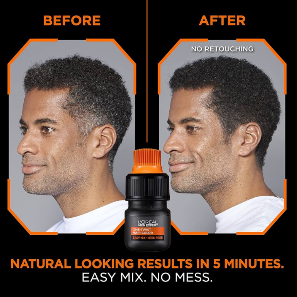 3 x L'Oreal Paris Men Expert One Twist Hair Colour - 05 Natural Brown