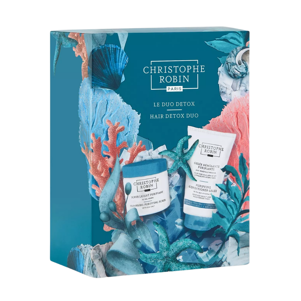 Christophe Robin Cleansing Scalp Scrub Hair Detox Duo Gift Set