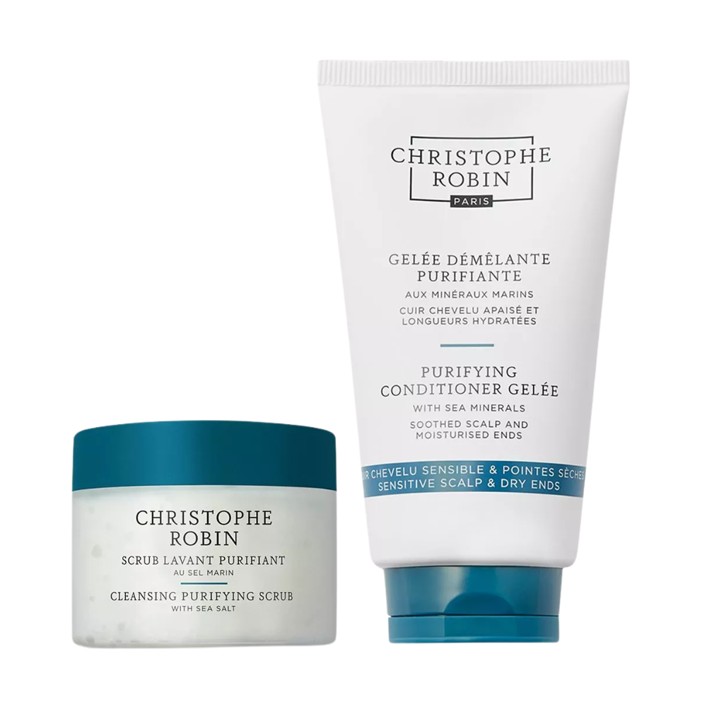 Christophe Robin Cleansing Scalp Scrub Hair Detox Duo Gift Set