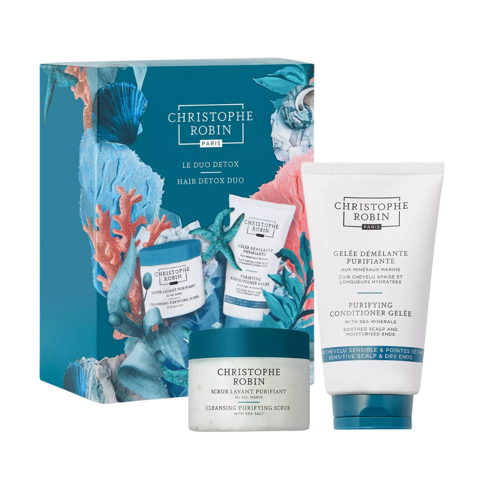 Christophe Robin Cleansing Scalp Scrub Hair Detox Duo Gift Set