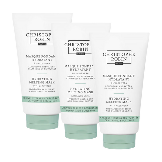 3 x Christophe Robin Hydrating Melting Mask with Aloe Vera 75mL
